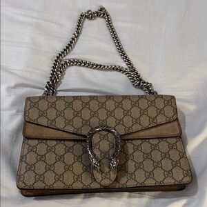 Gucci Brown Dionysus Shoulder Bag with Iconic Monogram